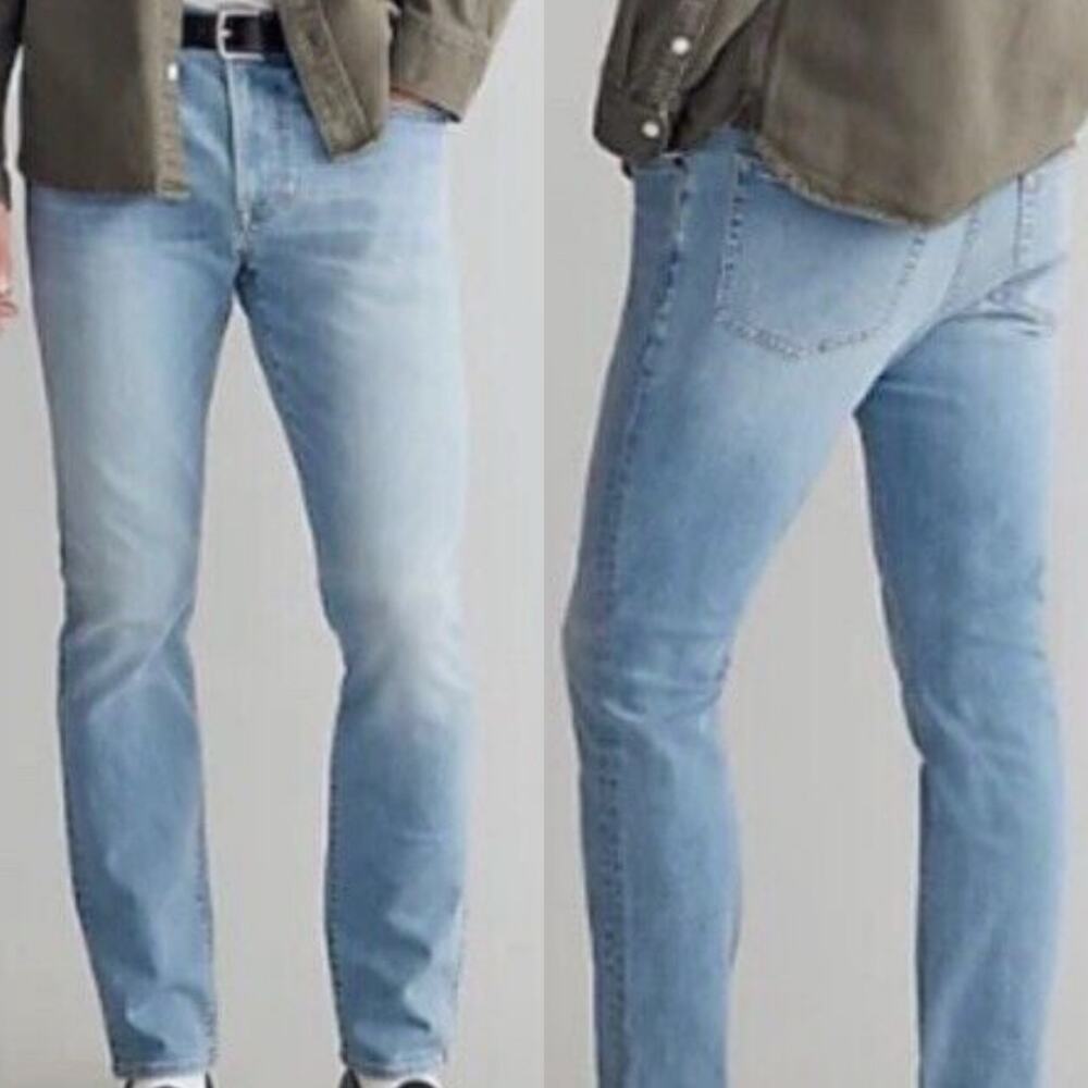 Madewell Athletic Slim Everyday Flex Mid Rise Jeans Blue Men’s 31x32 NWD Soft